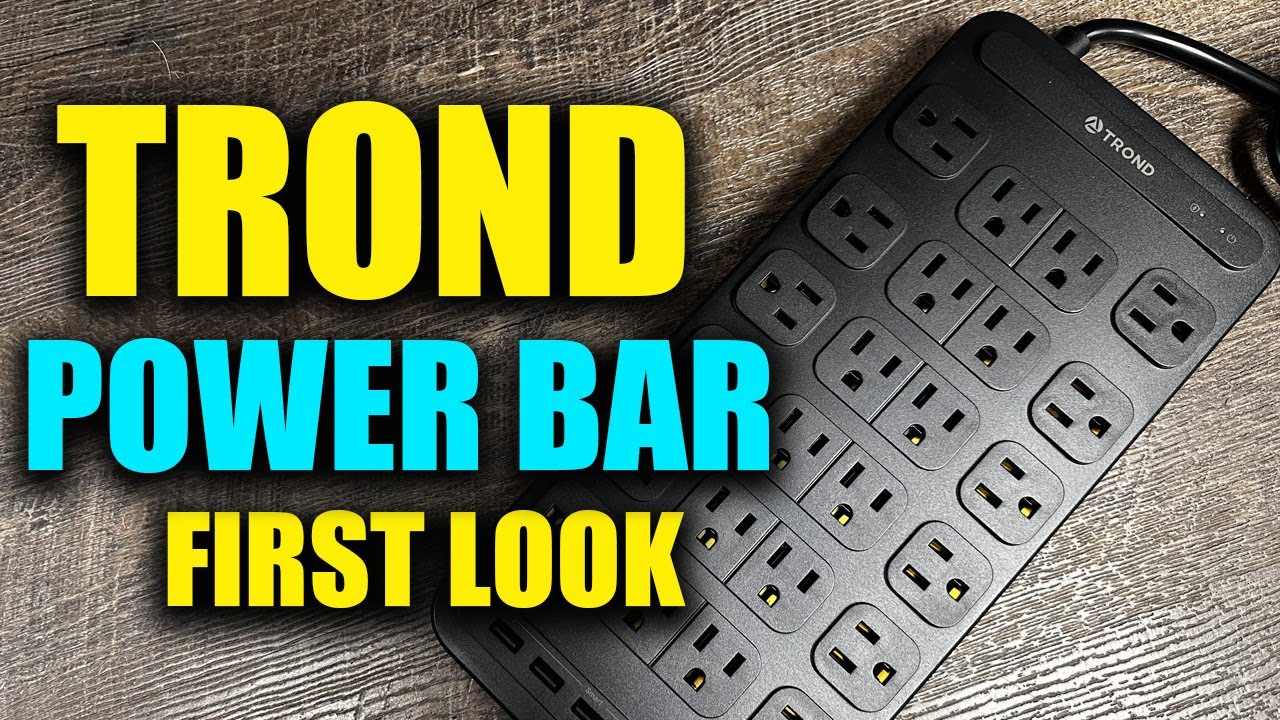 TROND Surge Protector Power Strip with 360° Rotating Plug - YouTube