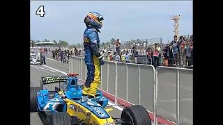 Fernando Alonso celebrations