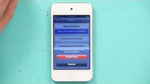 How to Change the Owner Settings on a Used iPod : iPod Touch