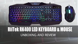 Rii RK400 LED Gaming Keyboard and Mouse Combo - Review