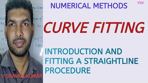 CURVE FITTING INTRODUCTION IN TELUGU Fitting straight line procedure