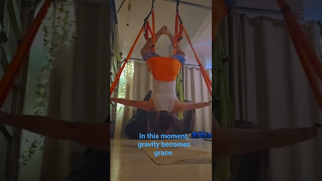 Embrace the flow.  Supported by silk and breath, I find freedom in surrender. 