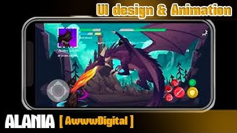 Adobe XD and AfterEffects Gamedesign Demo - Fighting a dragon