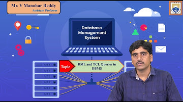 DML and TCL Queries in DBMS by Mr. Y Manohar Reddy