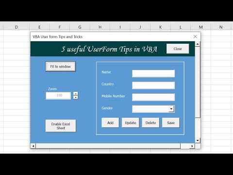 5 VBA UserForm Super Tips