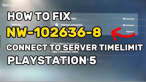 How To Fix PS5 Error NW-102636-8 Connect to Server Timelimit