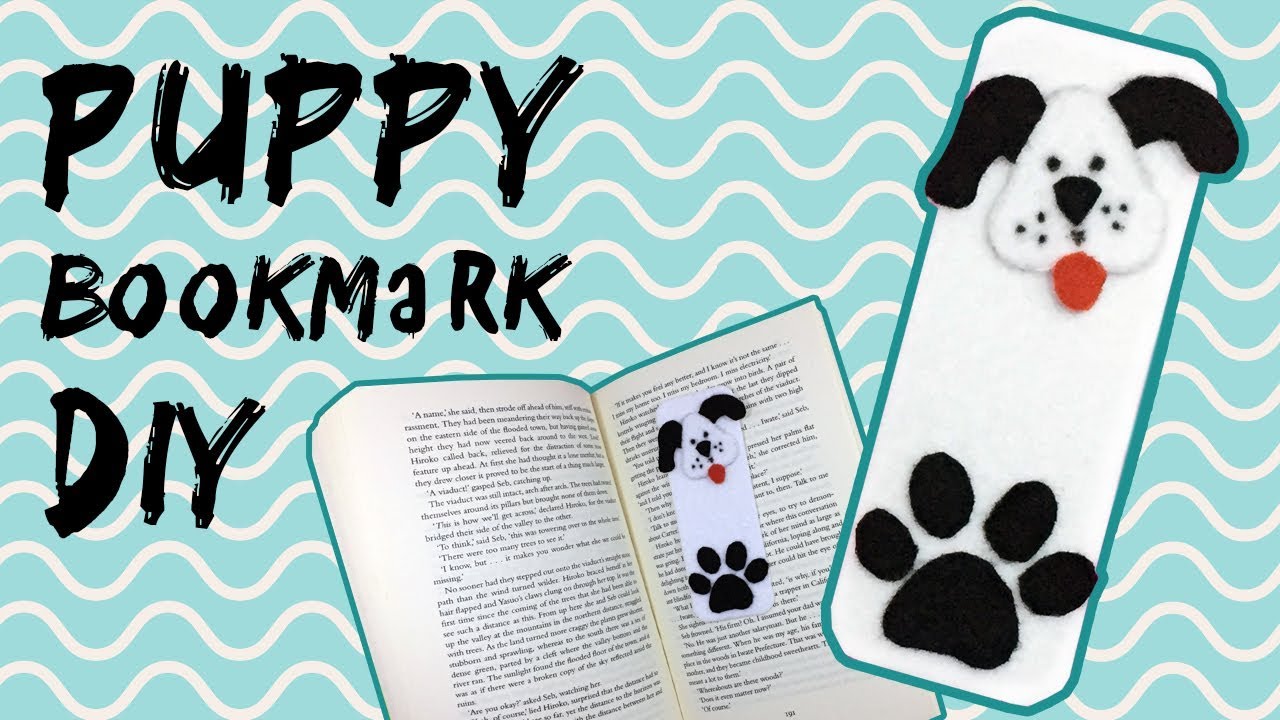 Puppy Bookmark DIY YouTube puppy-bookmark-diy-youtube