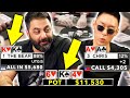 ACTION Players Collide in Big Pots ♠ Live at the Bike!