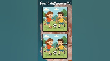 Spot 3 Differences 🧒👧 | Only 1% Can Find Them All!