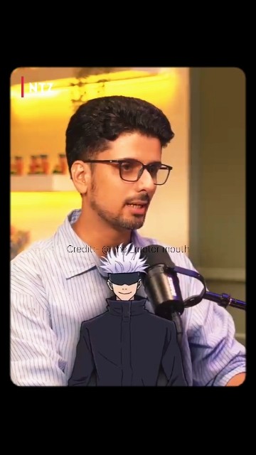 GOJO KO DIKHAYA ATTITUDE 😳| DON'T MISS END |#shortsfeed #gojo#podcast#animeshorts#shorts#anime