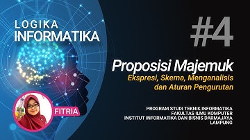 Logika Informatika #4 - Proposisi Majemuk - Ekspresi- Skema - Menganalisis- Aturan Pengurutan
