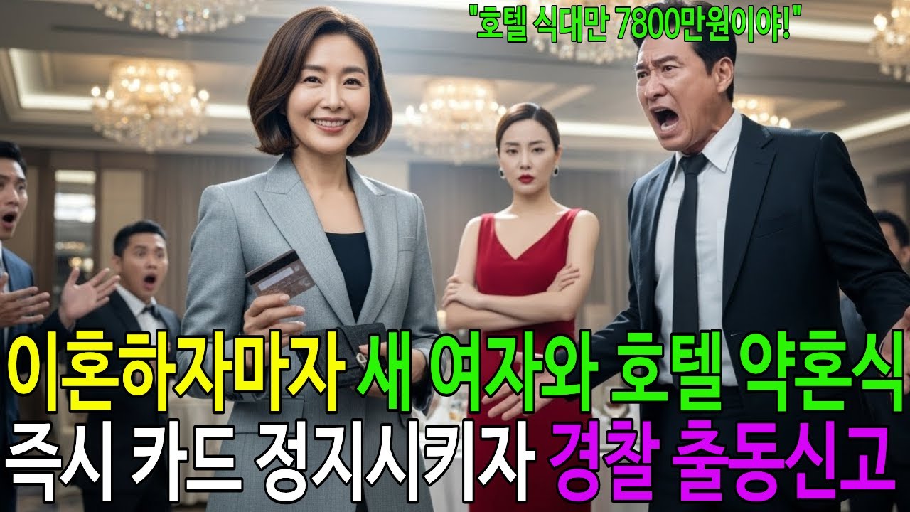 이혼 도장 찍자마자 새 여자와 성대한 약혼식한 전 남편과 시댁, 즉시 신용카드 정지시키자 호텔에서 경찰신고.. 