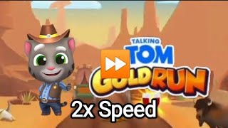 Talking Tom Gold Run: Cowboy Tom At The Wild West (2x Speed)