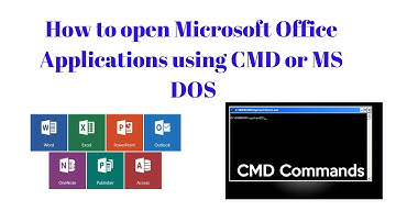 How to open MS Word, Excel, Access, Powerpoint , Publisher and more using Command Prompt or CMD