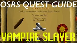 OSRS Vampire Slayer F2P Quest Guide (Quick and Easy!)