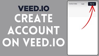 how to create account in veed.io (2024) | veed.io tutorial