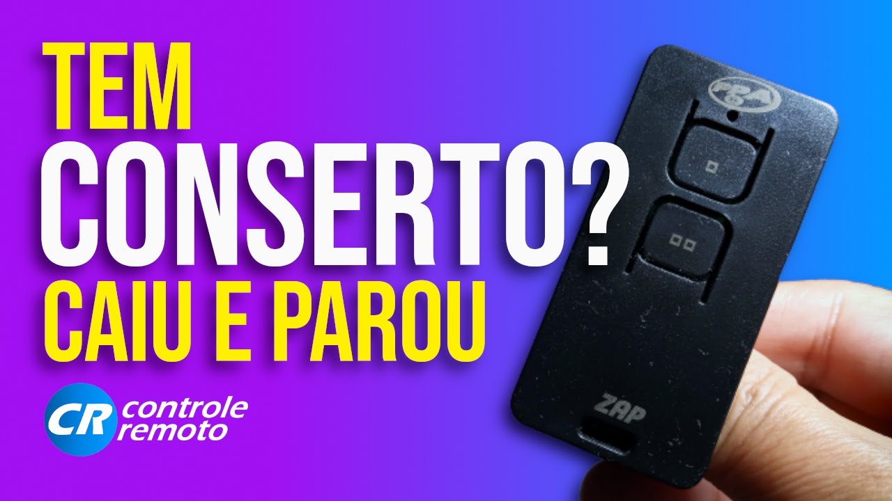 Controle do portão caiu e parou de funcionar! Dá para consertar? YouTube