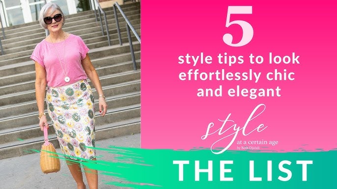 how to wear a skirt and tee - Style At A Certain Age