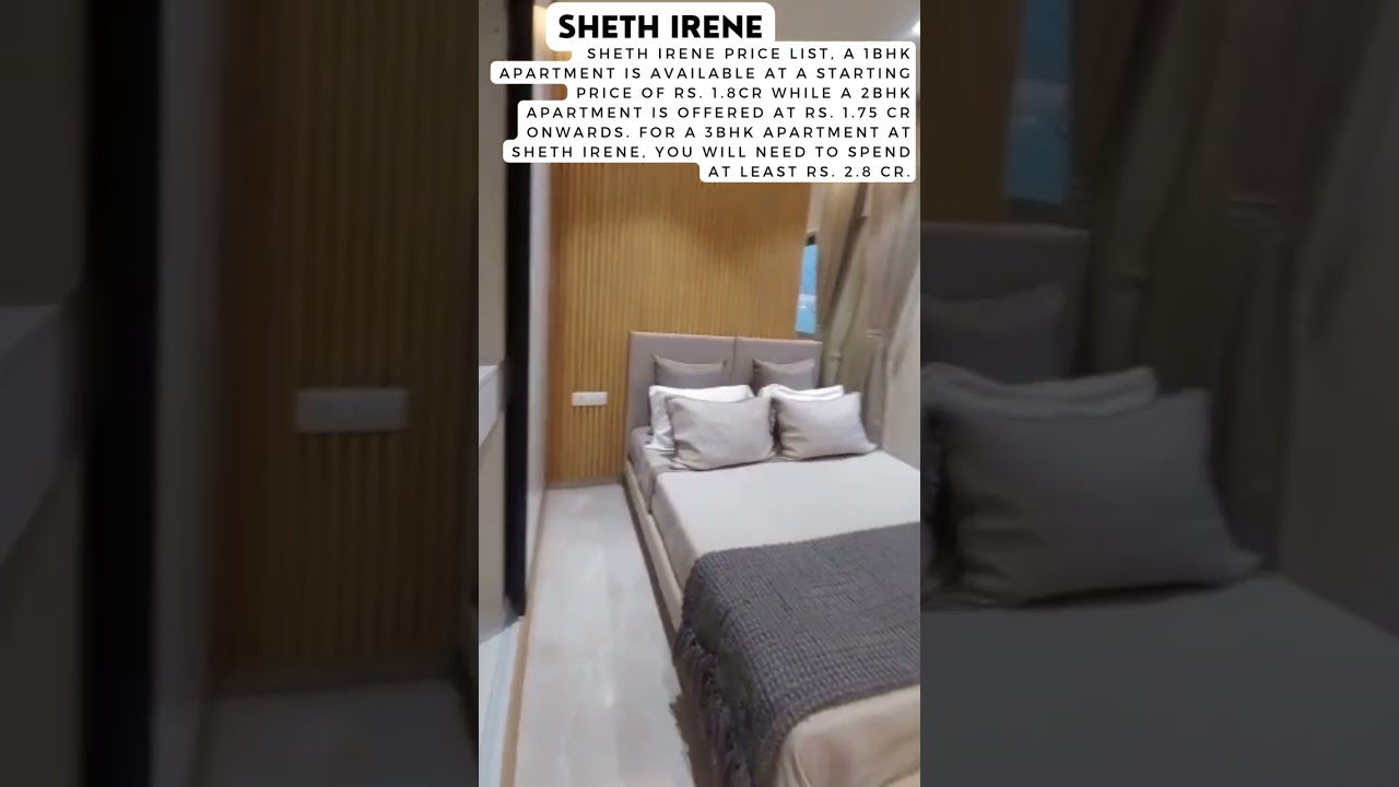 Malad Best Project Sheth Irene| 1/2 Bhk|Possession 2027|