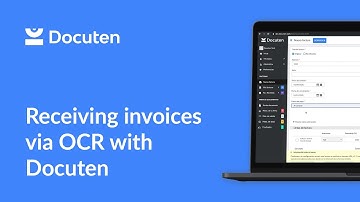 Receiving invoices via OCR with Docuten