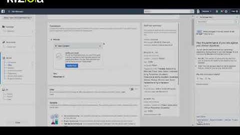 Kizoa Movie - Video - Slideshow Maker: The process of using the adverts create tool on facebook