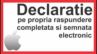 Declaratie pe propria raspundere in format electronic cu tot cu semnatura ! - iOS version ! screenshot 2