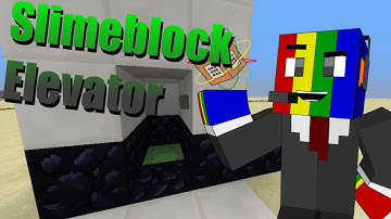 Slimeblock Piston Launch Elevator || Redstone Tutorial