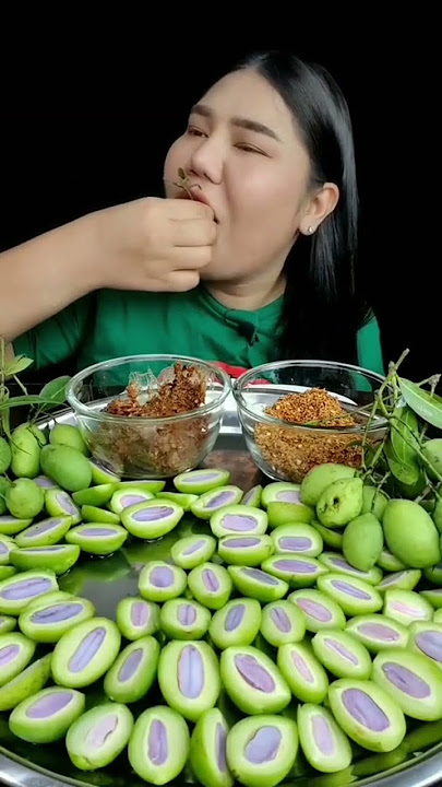 asmr mukbang lalapan mentah asem pedas #mukbang #mukbangers #food #thailand #tiktokfood