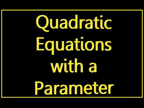 Video: Hur Man Löser Ekvationer Med Parametrar