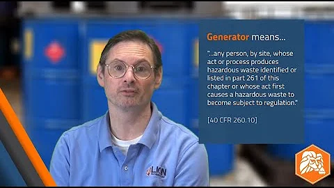 RCRA FAQ: What is a Hazardous Waste Generator?