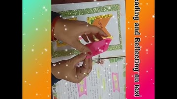 Reading and Reflecting on text # b.ed 1 St sem cc1 #handmade #files