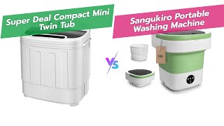 Compact Mini Twin Tub vs Folding Portable Washer 🧺💡 Small Space Laundry Showdown | BuySmart
