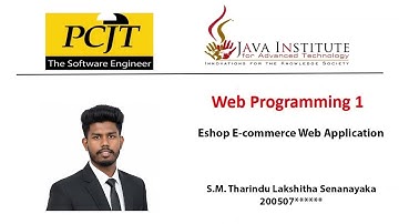 E-Shop Project | Task 27 | Web Programming 01 | Java Institute