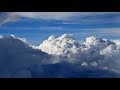 雷雲のなか着陸する様子を機内から撮影・4K撮影