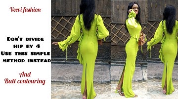 How to cut contoured skirt using hip allocation method: Part 1, the analysis of hip allocation