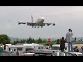 Qantas 747 Landing at Wollongong Airport  (VH-OJA)