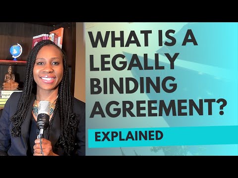 Video: Er en kontrakt bindende?