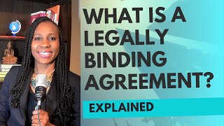 Contract Law What is a legally binding agreement?