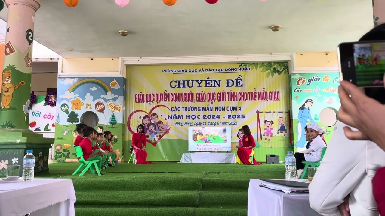 Tiết dạy thơ: Bé làm bao nhiêu nghề chuyên đề các trường mầm non cụm 4