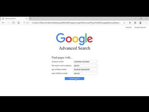Google Search Created Using HTML and CSS - YouTube