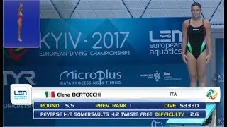 Diving EC 2017 Kiew 3m SYNC Herr + 1m Damen  Day-6 (ITA)