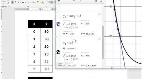 Math 1: Linear VS Exponential Regression