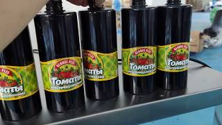 Desktop small automatic stickers labeling machine for round bottles small auto labeller