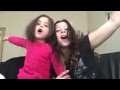 Mom and daughter actually sing "Love is an open door" Frozen