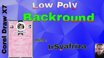 Low Poly Backround dengan Corel Draw X7 | Pemula Design Corel Draw