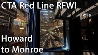 CTA Red Line Ride from Howard to Monroe  Railfan Window!