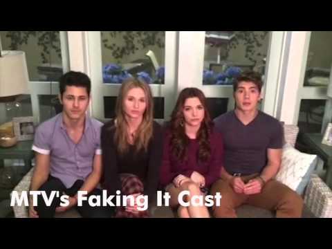 The cast of MTV's Faking It stands up against bullying for #spiritday