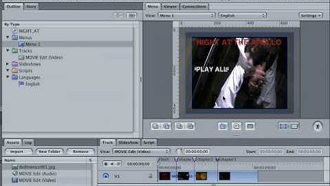 DVD Studio Pro Tutorial |101 | Basic Menus
