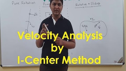 Velocity analysis of mechanism (I-Centre Method) (GATE Lecture in hindi)