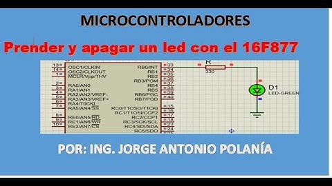 Programe el parpadeo de un led con el PIC 16f877